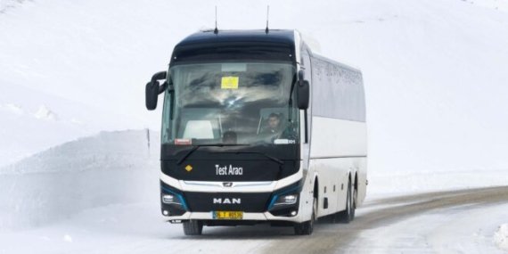 Elektrikli otobüs MAN Lion’s Coach E, Erzurum ve İsveç’te kış testlerine alındı