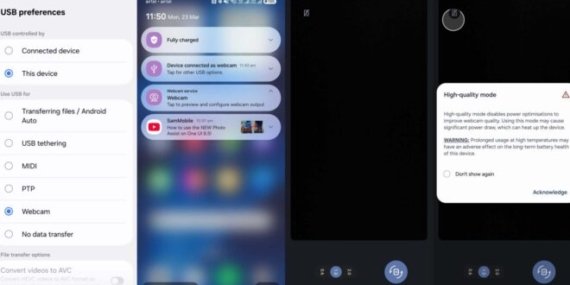One UI 8.5, Galaxy telefonların web kamerası olarak kullanılmasına olanak tanıyor