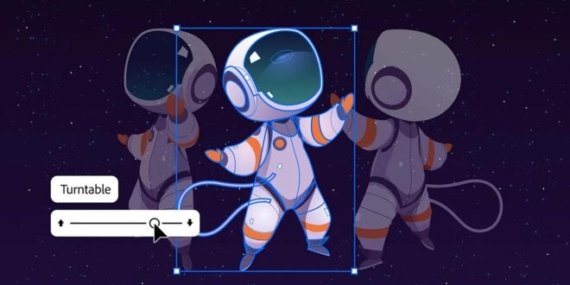 Adobe Illustrator artık 2B vektörlerin 3B alanda döndürülmesine olanak tanıyor
